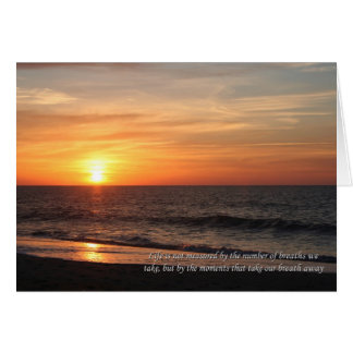 Cartão Memórias do nascer do Sol