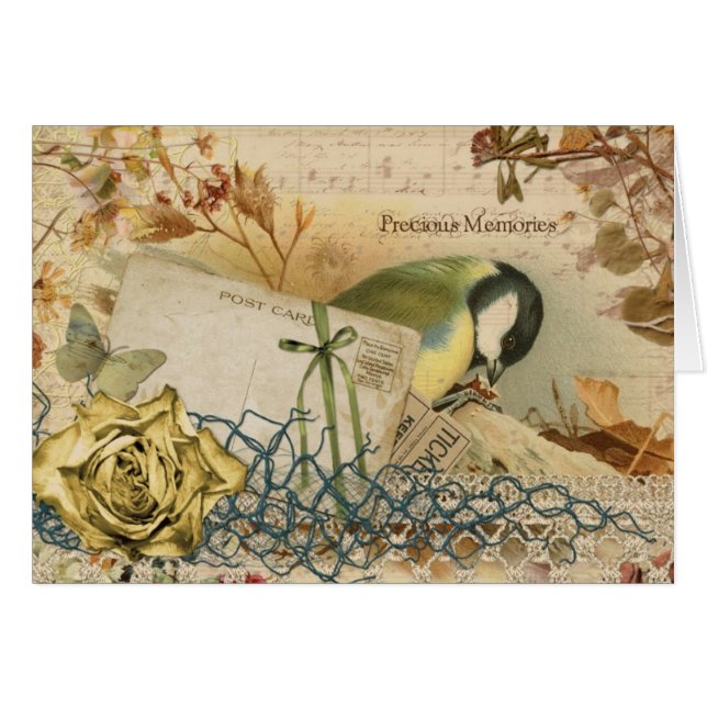 Cartão Memórias do precioso (Frente Horizontal)