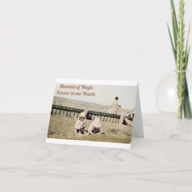 Cartão Memórias Mágicas do Nosso Tempo Juntos  (Frente)