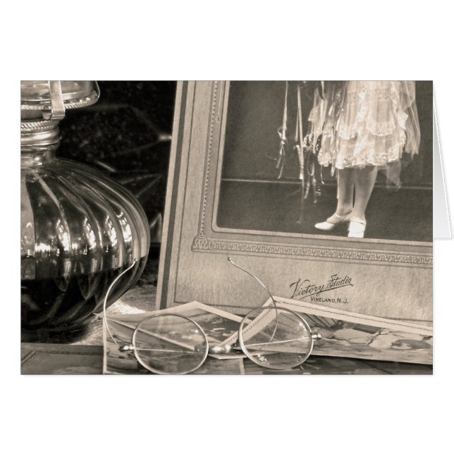 Cartão Memórias Vintage (Frente Horizontal)