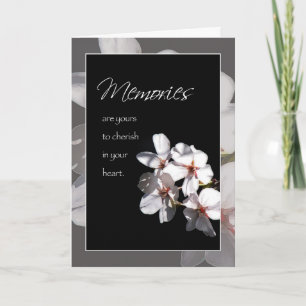 Cartão Memories to Cherish Apple Blossom Sympathy Card