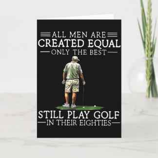 Cartão Men Play Golf Eighties Funny Golfer Golfing 