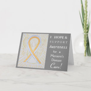 Cartão Meniere's Disease Awareness Ribbon Greeting Card
