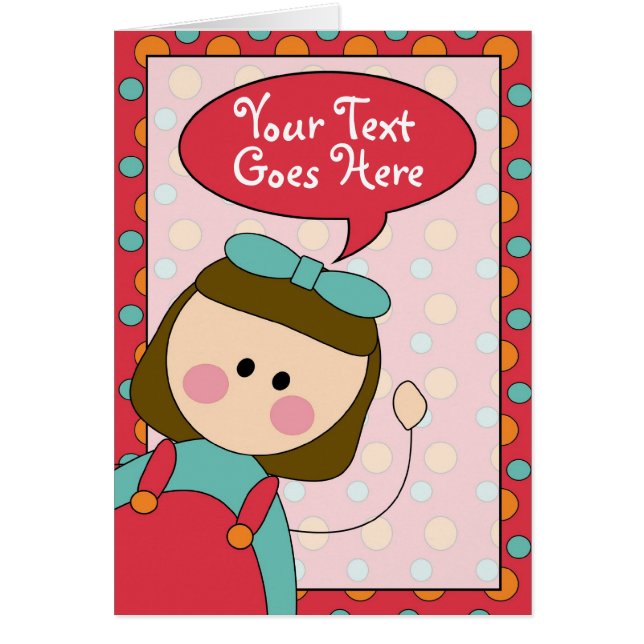 Cartão menina (Frente)