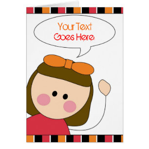 Cartão menina