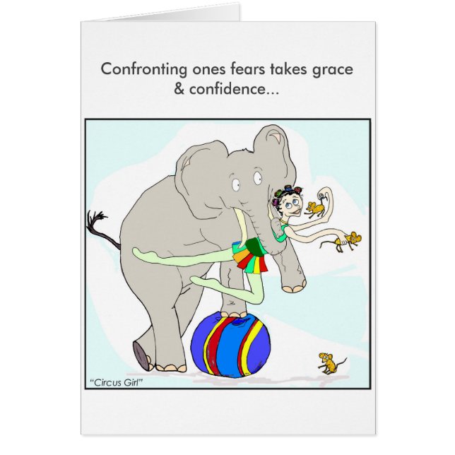 Cartão Menina 5 do circo (Frente)