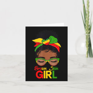 Cartão Menina Castanha Negra Mulher Negra Maldita Histora