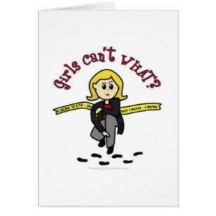 Cartão Menina CSI Loira