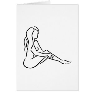 Cartão Menina da mulher