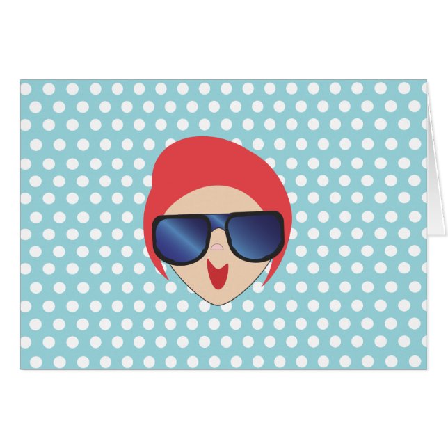 Cartão menina das máscaras do nc 0412 (Frente Horizontal)