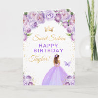 Menina de Cabelo Roxo Castanho Aniversário de Doze