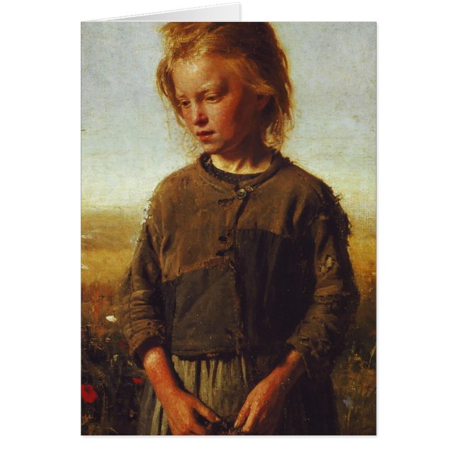 Cartão Menina de Fisher, 1874 (Frente)