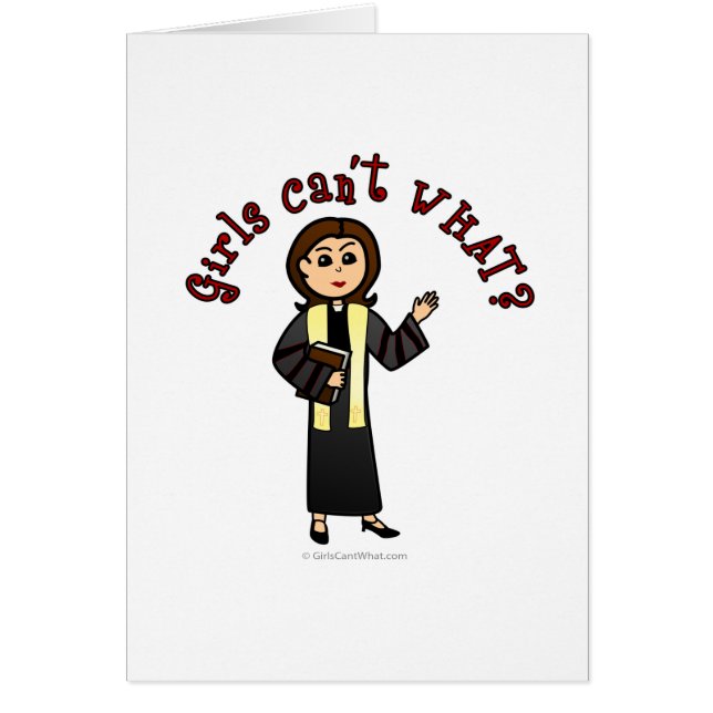 Cartão Menina de pastor (Frente)