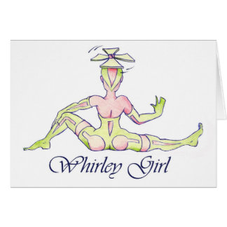 Cartão Menina de Whirley