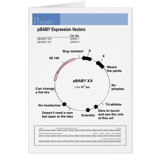 Cartão Menina do animal de estimação-Bebê (Frente)