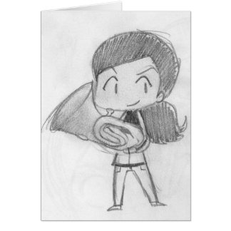 Cartão Menina do Euphonium