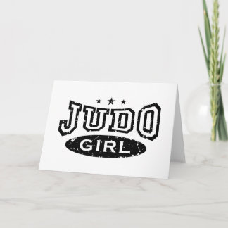 Cartão Menina do judo