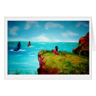 Cartão Menina do surfista