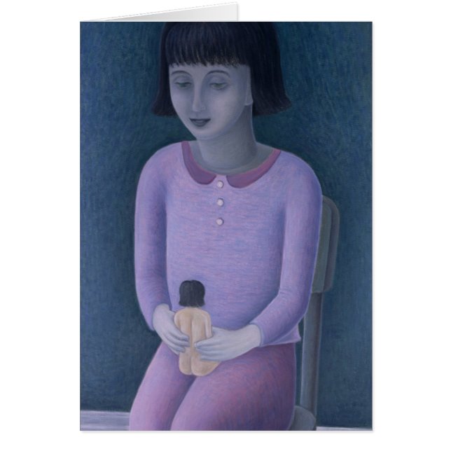 Cartão Menina e boneca 2003 (Frente)