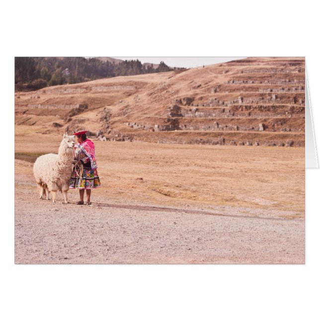 Cartão Menina e lama (Frente Horizontal)