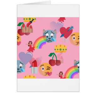 Cartão menina emoji