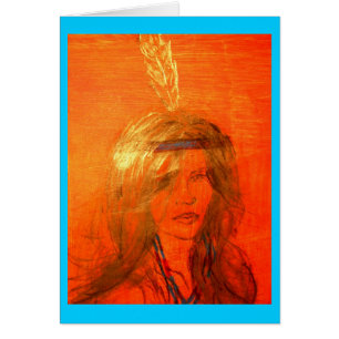 Cartão menina indiana