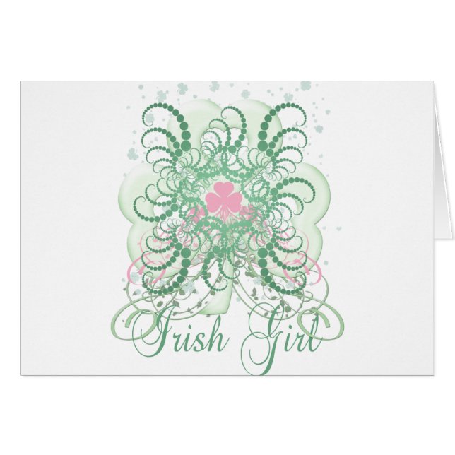 Cartão Menina irlandesa 2 (Frente Horizontal)