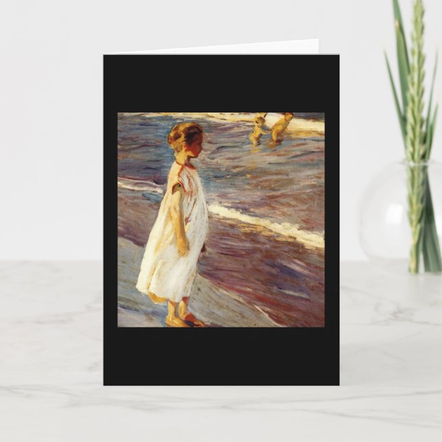 Cartão Menina - Joaquin Sorolla (Frente)