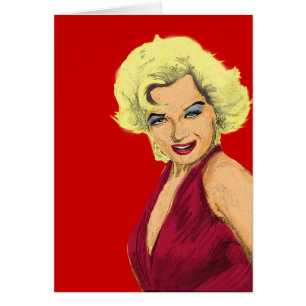 Cartão Menina loura do encanto