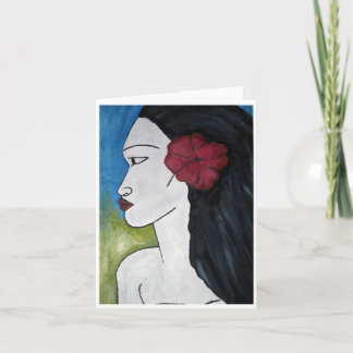 Cartão Menina Nativa