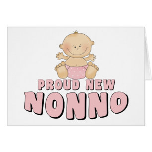 Cartão Menina NOVA ORGULHOSA de Nonno