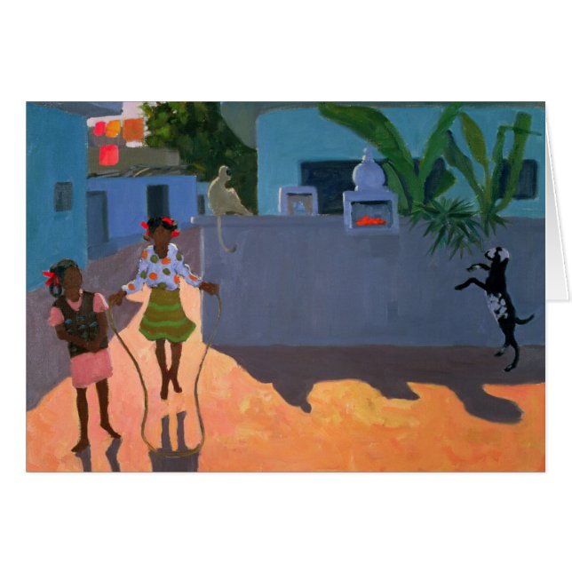 Cartão Menina que salta 1995 (Frente Horizontal)