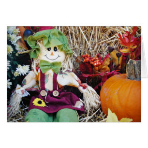 Cartão Menina Scarecrow
