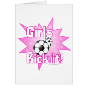 Cartão Meninas Chutem