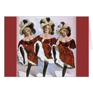 Cartão meninas da dança