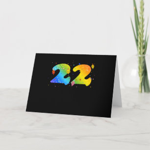 Cartão Meninas de 22 Anos Aniversário de 22 Anos
