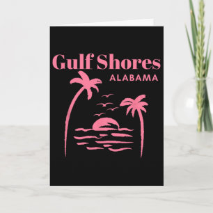 Cartão Meninas de férias em Gulf Shores Alama
