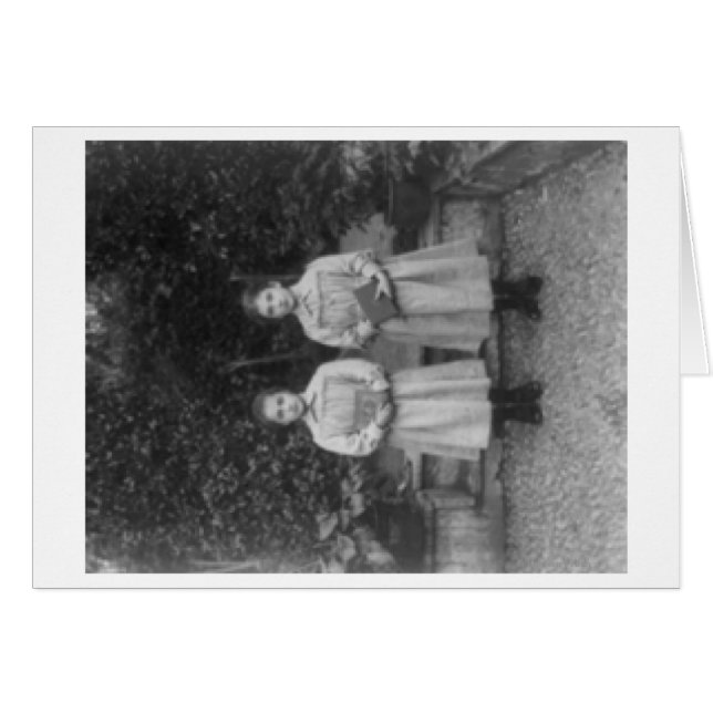 Cartão Meninas na escola particular de Istambul na Turqui (Frente Horizontal)