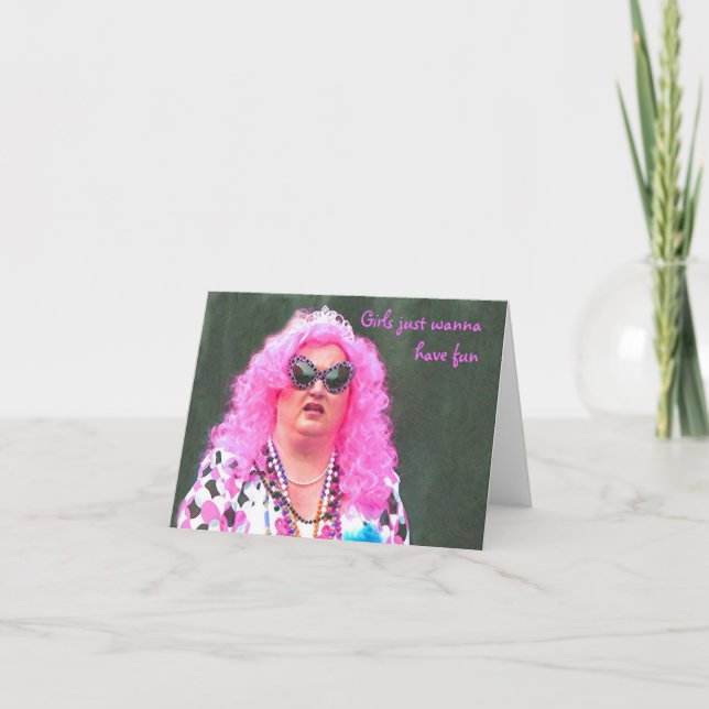 Cartão Meninas Só Querem Se Divertir (Frente)