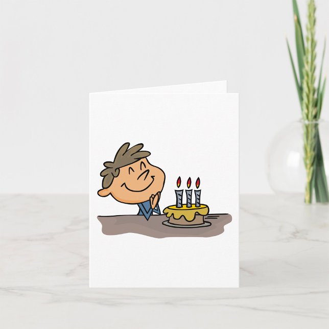Cartão Menino de Aniversário (Criador carregado)
