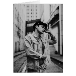 Cartão Menino de cidade