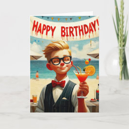 Cartão Menino do Aniversário