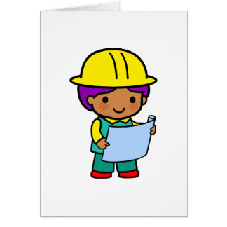 Cartão Menino do arquiteto