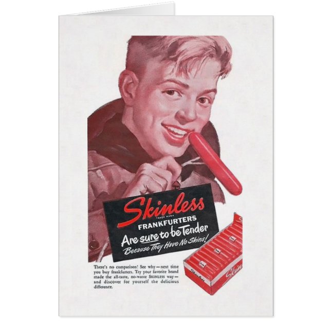 Cartão Menino do Frankfurter (Frente)