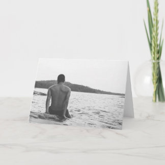 Cartão Menino do lago