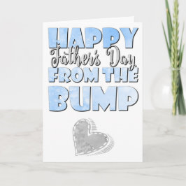 Cartão Menino, Feliz Primeiro Dia de os pais Do Bump