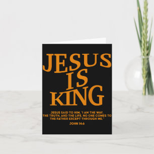 Cartão Menino Jesus é Rei Camo Cristão Deus Filho S