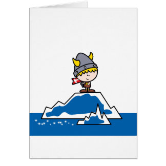 Cartão Menino pequeno de Viking