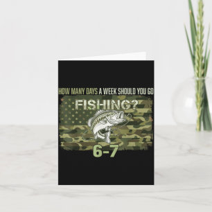 Cartão Menino Pescador Camuflagem Americana Bandeira EUA