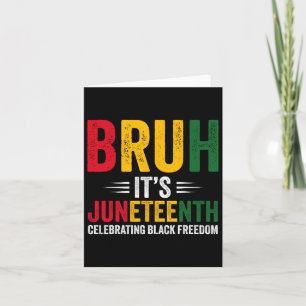 Cartão Meninos Juntee Tee Black Freedom Men and Kids Jun
